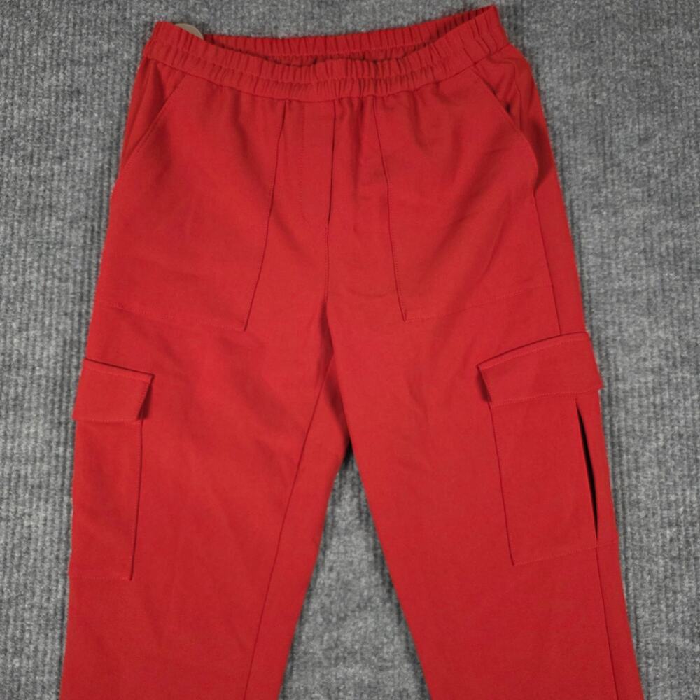 Theory Northsound Admiral Crepe Cargo Jogger Pants Red Oak Size 0 NWT